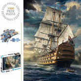 1000 Teile Puzzle - Segelschiffe
